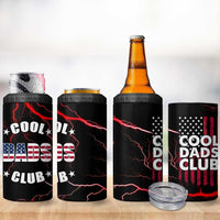 Christmas Gifts for Dad 4 in 1 Can Cooler Tumbler Cool Dads Club Father's Day American Flag - Wonder Print Shop