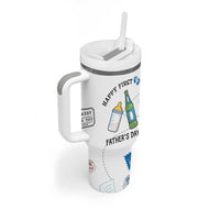 First Fathers Day Tumbler With Handle New Baby 1st Daddy Gifts Ideas
