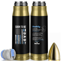 Soon To Be Dad Bullet Tumbler Funny Pregnancy Announcement Dad American Flag