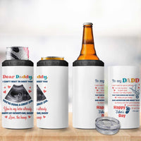 Happy First Fathers Day 4 in 1 Can Cooler Tumbler New Dad 1st Time Daddy Announcement