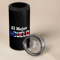 Puerto Rico Grandpa 4 in 1 Can Cooler Tumbler La Mejor Abuelo Grandpa Father's Day Gift
