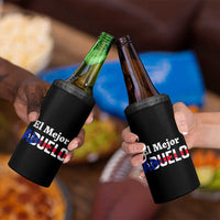Puerto Rico Grandpa 4 in 1 Can Cooler Tumbler La Mejor Abuelo Grandpa Father's Day Gift