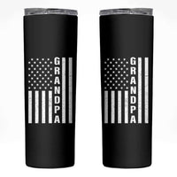 Grandpa Skinny Tumbler Vintage American Flag Fathers Day - Wonder Print Shop