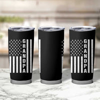 Grandpa Tumbler Cup Vintage American Flag Fathers Day - Wonder Print Shop