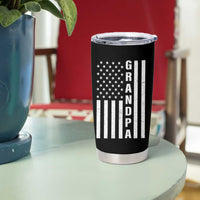 Grandpa Tumbler Cup Vintage American Flag Fathers Day - Wonder Print Shop