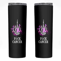 Pink Ribbon Fck Cancer Skinny Tumbler Recovery Support Gifts For Survivors