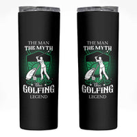 Funny Golfer Skinny Tumbler The Man The Myth The Golfing Legend Dad Grandpa Father's Day - Wonder Print Shop