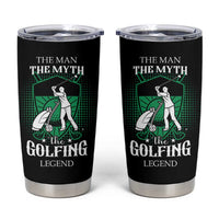 Funny Golfer Tumbler Cup The Man The Myth The Golfing Legend Dad Grandpa Father's Day - Wonder Print Shop