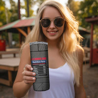 Best Bonus Dad Ever Skinny Tumbler Step Dad American Flag