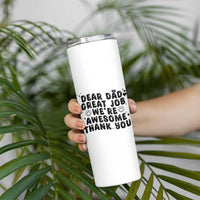 Funny Dad Skinny Tumbler Dad Father Step Dad Gift Fathers Day