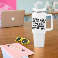 Funny Dad Tumbler With Handle Dad Father Step Dad Gift Fathers Day