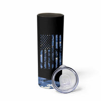 Christmas Gifts for Dad Skinny Tumbler Husband Daddy Protector Hero Fathers Day Camo American Flag - Wonder Print Shop
