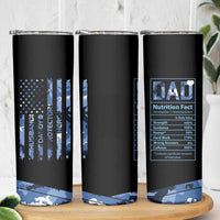Christmas Gifts for Dad Skinny Tumbler Husband Daddy Protector Hero Fathers Day Camo American Flag - Wonder Print Shop