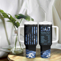 Christmas Gifts for Dad Tumbler With Handle Husband Daddy Protector Hero Fathers Day Camo American Flag - Wonder Print Shop