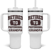 Retirement Gifts For Men Tumbler With Handle Retired To Professional Grandpa Fathers Day