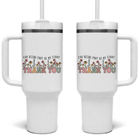 Goodbye Gifts Tumbler With Handle Thank You For Being Part Of My Story Wild Flowers
