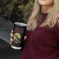 Funny Grammar Teacher Tumbler Cup Let's Eat Kids Punctuation Saves Lives Halloween Dinosaur Dracula - Wonder Print Shop
