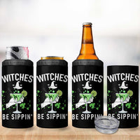 Funny Halloween Party 4 in 1 Can Cooler Tumbler Witch Witches Be Sippin, for Ladies - Wonder Print Shop