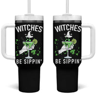 Funny Halloween Party Tumbler With Handle Witch Witches Be Sippin, for Ladies - Wonder Print Shop