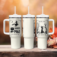 Witch Halloween Tumbler With Handle Women Girls Trip Salem 1692 They Missed One - Wonder Print Shop