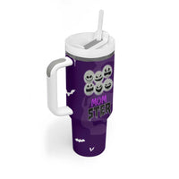 Halloween Mom Tumbler With Handle Momster Spooky Season Funny Mama Gift for Mom Ster - Wonder Print Shop