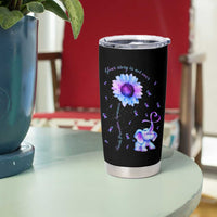 Suicide Prevention Awareness Tumbler Cup Teal Purple Elephant Your Story Is Not Over Sunflower Therapist Psychologist - Wonder Print Shop