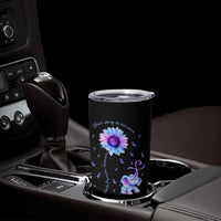 Suicide Prevention Awareness Tumbler Cup Teal Purple Elephant Your Story Is Not Over Sunflower Therapist Psychologist - Wonder Print Shop