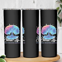 Suicide Prevention Awareness Skinny Tumbler Teal Purple Choose Life Support You Matter Therapist Psychologist - Wonder Print Shop