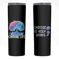 Suicide Prevention Awareness Skinny Tumbler Teal Purple Semicolon Choose Life Support You Matter Therapist Psychologist - Wonder Print Shop