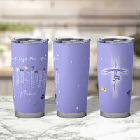 Personalized Christian Birthday Gifts for Women Tumbler Cup Custom Name God Says You Are Bible Verse