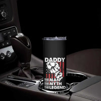 Christmas Gifts for Dad Skinny Tumbler Daddy The Man The Myth The Legend American Flag Father's Day - Wonder Print Shop