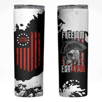 US Patriot Skinny Tumbler Freedom 250 Years Of Freedom 1776 2026 American Flag