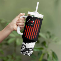 US Patriot Tumbler With Handle Freedom 250 Years Of Freedom 1776 2026 American Flag