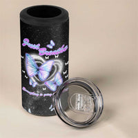 Suicide Prevention Awareness 4 in 1 Can Cooler Tumbler Teal Purple Butterfly Just Breathe Everything Is Going To Be Okay - Wonder Print Shop