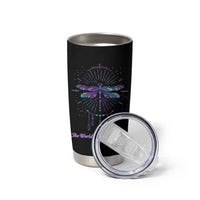 Suicide Prevention Awareness Tumbler Cup Teal Purple Dragonfly The World Needs You Light - Wonder Print Shop