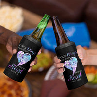 Suicide Prevention Awareness 4 in 1 Can Cooler Tumbler Teal Purple Butterfly Your Wings Were Ready But Our Hearts Were Not Sympathy Gift for Family Members - Wonder Print Shop