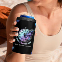 Suicide Prevention Awareness 4 in 1 Can Cooler Tumbler Teal Purple Butterfly No Story Should End Too Soon - Wonder Print Shop