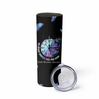Suicide Prevention Awareness Skinny Tumbler Teal Purple Butterfly No Story Should End Too Soon - Wonder Print Shop
