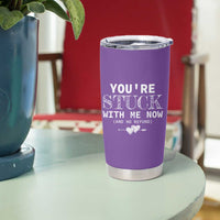 Anniversary Valentines Day Gifts Tumbler Cup You're Stuck With Me Gift for Girlfriend
