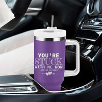 Anniversary Valentines Day Gifts Tumbler With Handle You're Stuck With Me Gift for Girlfriend