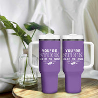 Anniversary Valentines Day Gifts Tumbler With Handle You're Stuck With Me Gift for Girlfriend