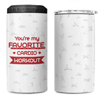 Valentines Gifts for Her 4 in 1 Can Cooler Tumbler You're My Favorite Cardio Workout TB10