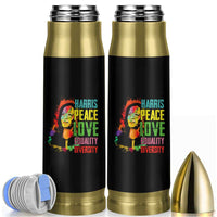 Harris 2024 Madam President Bullet Tumbler Peace Love Equality Hope Diversity Human Rights Womens & Gay LGBTQ+ Pride