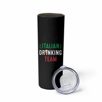Funny Beer Alcohol Drunk Skinny Tumbler Oktoberfest Italian Drinking Team - Wonder Print Shop