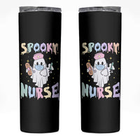Halloween Nurse Skinny Tumbler Spooky Nurse Ghost Nursing Halloween - Wonder Print Shop