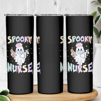 Halloween Nurse Skinny Tumbler Spooky Nurse Ghost Nursing Halloween - Wonder Print Shop