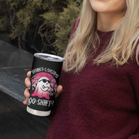 Breast Cancer Is Boo Sheet Tumbler Cup Halloween Pink Ghost - Wonder Print Shop
