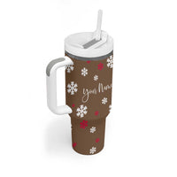 Personalized Family Christmas Gifts Tumbler With Handle Custom Name Hot Chocolate Cup Matching Group Christmas Gift - Wonder Print Shop