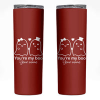 Personalized Gift For Her Skinny Tumbler You're My Boo Halloween Christmas Valentines Birthday Gifts - Wonder Print Shop