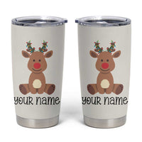 Personalized Christmas Tumbler Cup Reindeer Hot Chocolate Mug Xmas Gifts for Kids - Wonder Print Shop